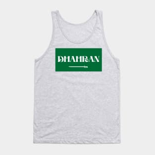 Dhahran City in Saudi Arabian Flag Tank Top